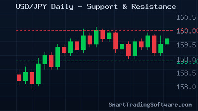 USD/JPY at 159.33: Support and Resistance Strategy Near the 160 Level